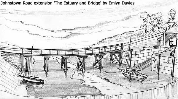 Johnstown Road Estuary Bridge by Emlyn Davies